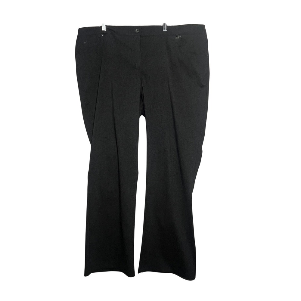 TanJay Dress Pants Womens 20W Gray Stretch Straight Leg Trousers Size 20W